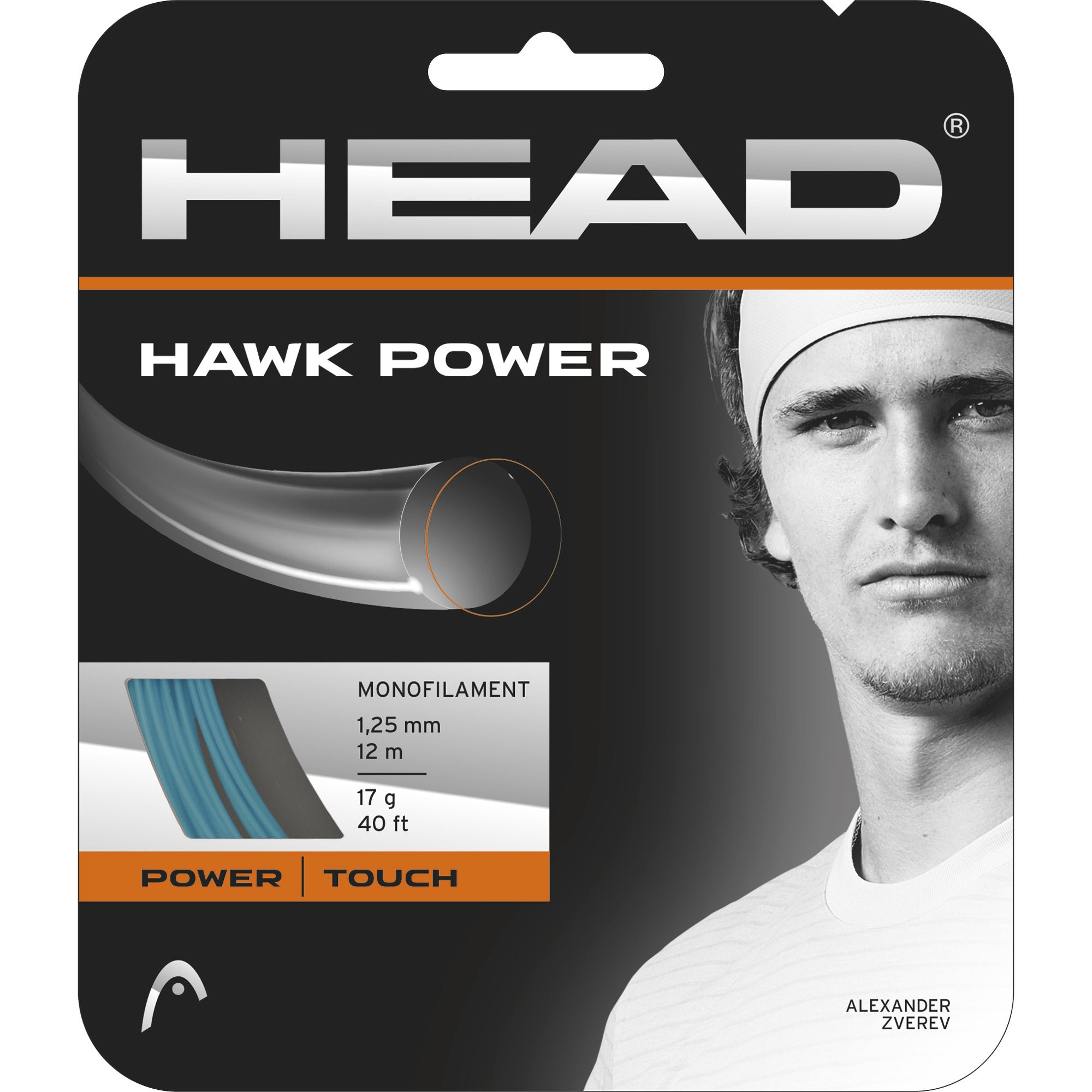 Head Hawk Power Set Tennissaite blau
