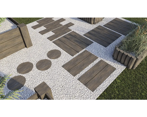 Betonnen houten plank, rustiek bruin, 90 x 22,5 x 4 cm