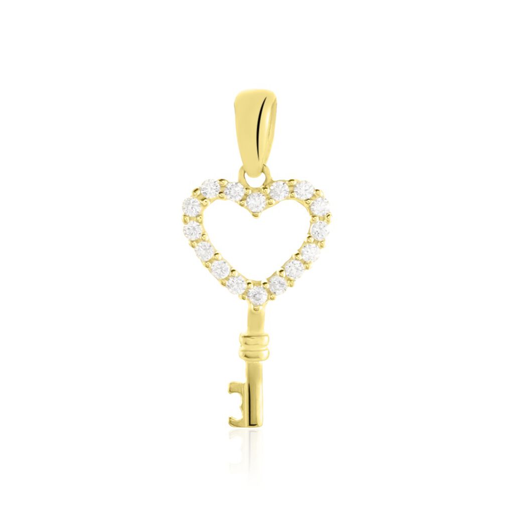 Pendentif Or Jaune Kleiske Oxydes De Zirconium