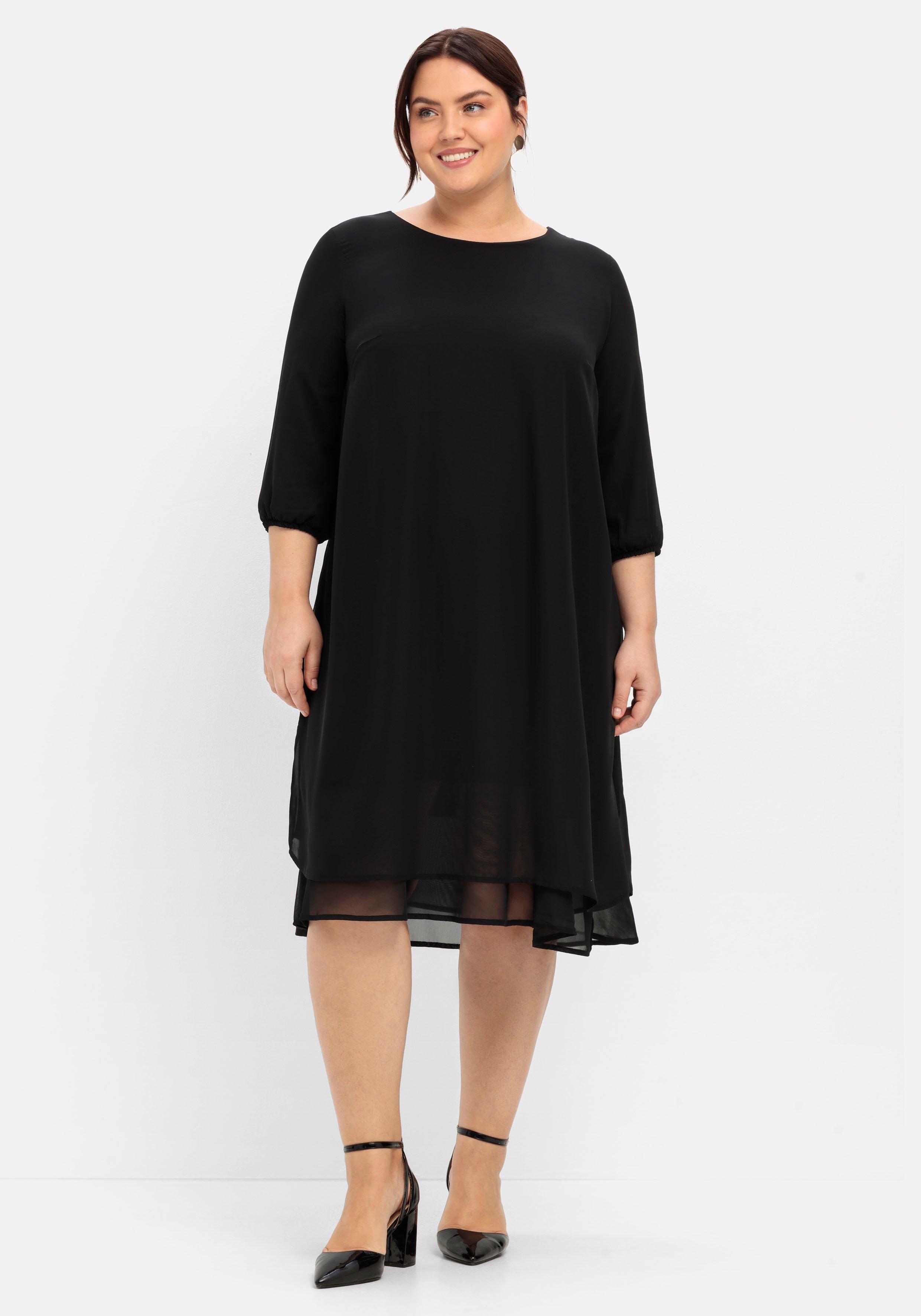 Cocktailkleid aus Chiffon, im Lagenlook