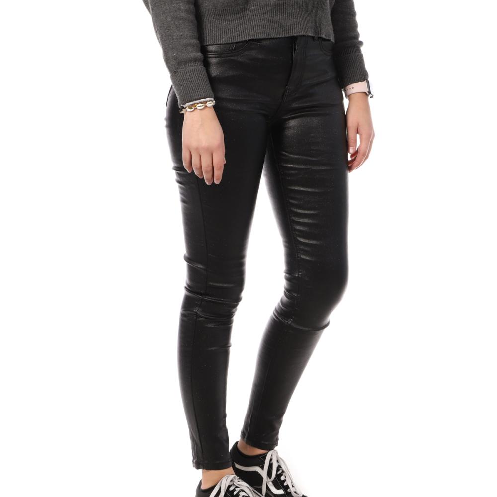 Monday Premium Pantalon skinny enduit Noir Monday Premium Paillettes