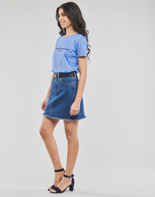 Tommy Hilfiger - REGULAR HILFIGER C-NK TEE SS - Bleu