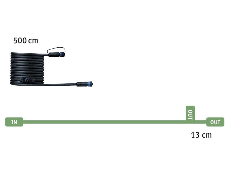 Paulmann Verbindungskabel Plug & Shine 5 m mit 2 Anschlussb Verbindungskabel 1 Input - 2 Output