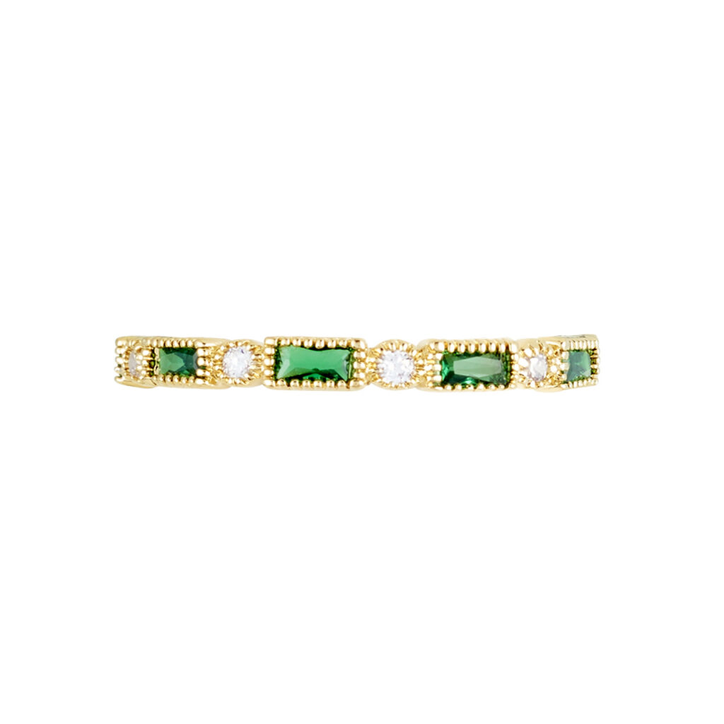 Bague Plaqué Or Etna Oxyde De Zirconium