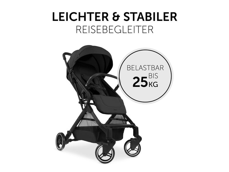 Hauck Buggy Travel N Care Schwarz Handlicher, kompakt verstaubarer Kinderwagen