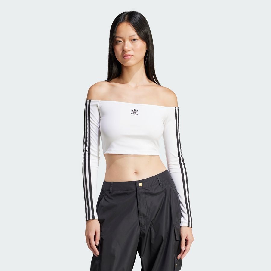 Adidas Original T-shirt manches longues épaules dénudées Adicolor
