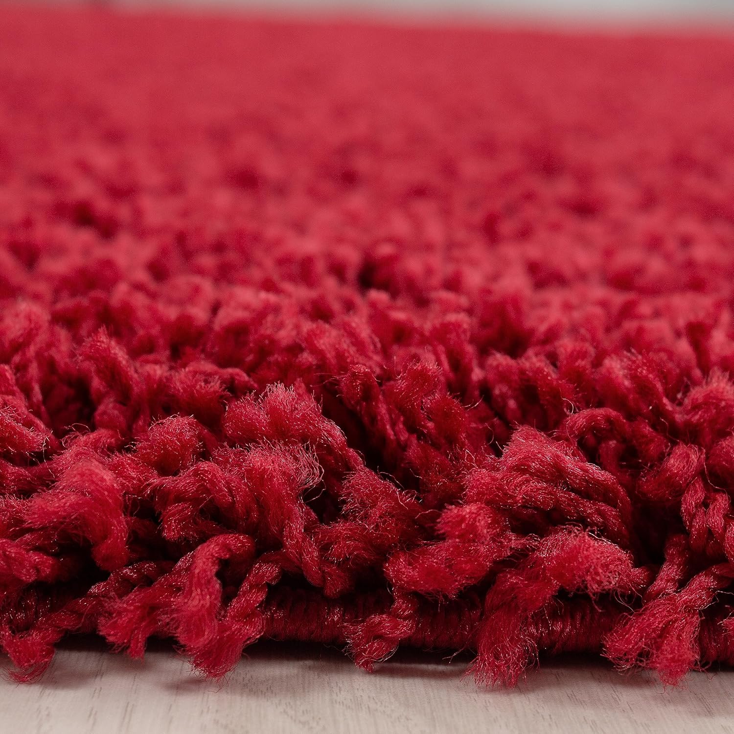 HomebyHome Shaggy Teppich 300x400 cm XXL für Wohnzimmer - Shaggy Teppich Hochflor Rot Extra Weich und Flauschig - Langflor Groß Teppiche für Schlafzimmer, Esszimmer, Küche, Flur - Carpet, Halı, Kilim