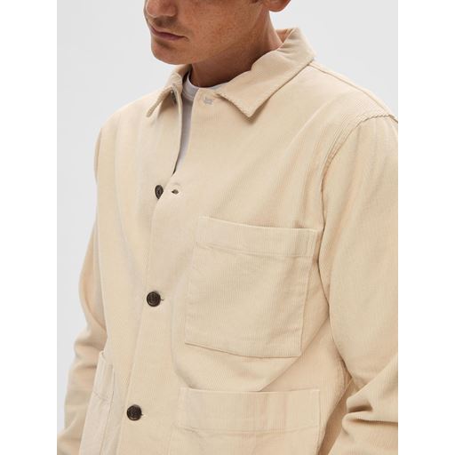 Selected Homme Loose Tony Overshirt, Oatmeal, S