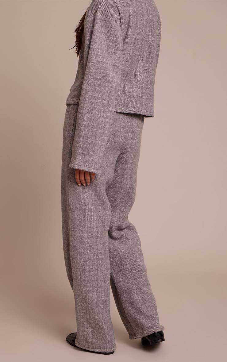 Charbon Pantalon Large Côtelé Épais Doux Brossé