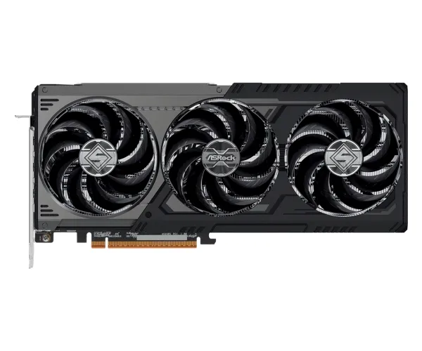 ASRock Steel Legend Radeon RX 9070 XT Dark 16GB - Grafikkort - Radeon RX 9070 XT - 16 GB GDDR6 - PCIe 5.0 x16 - 3 x DisplayPort, HDMI - boks