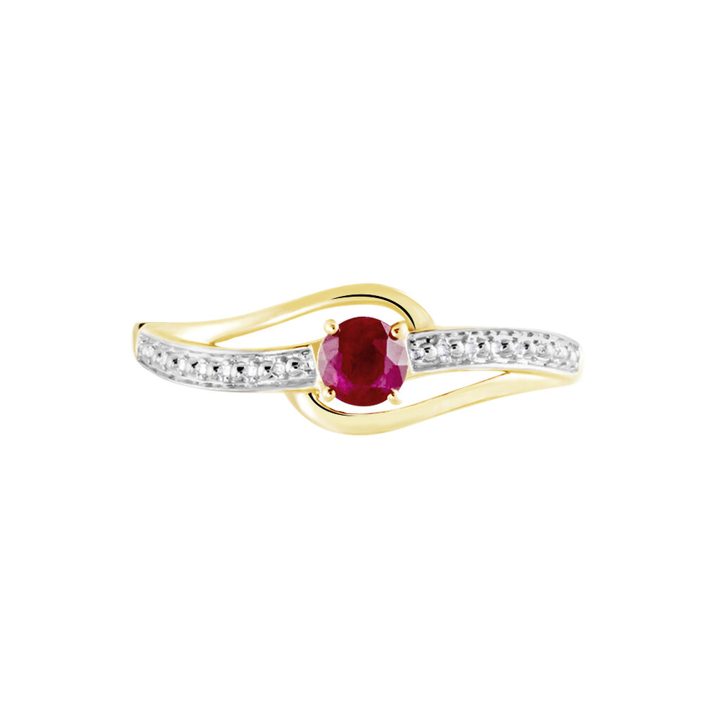 Bague Tanissia Or Jaune Rubis
