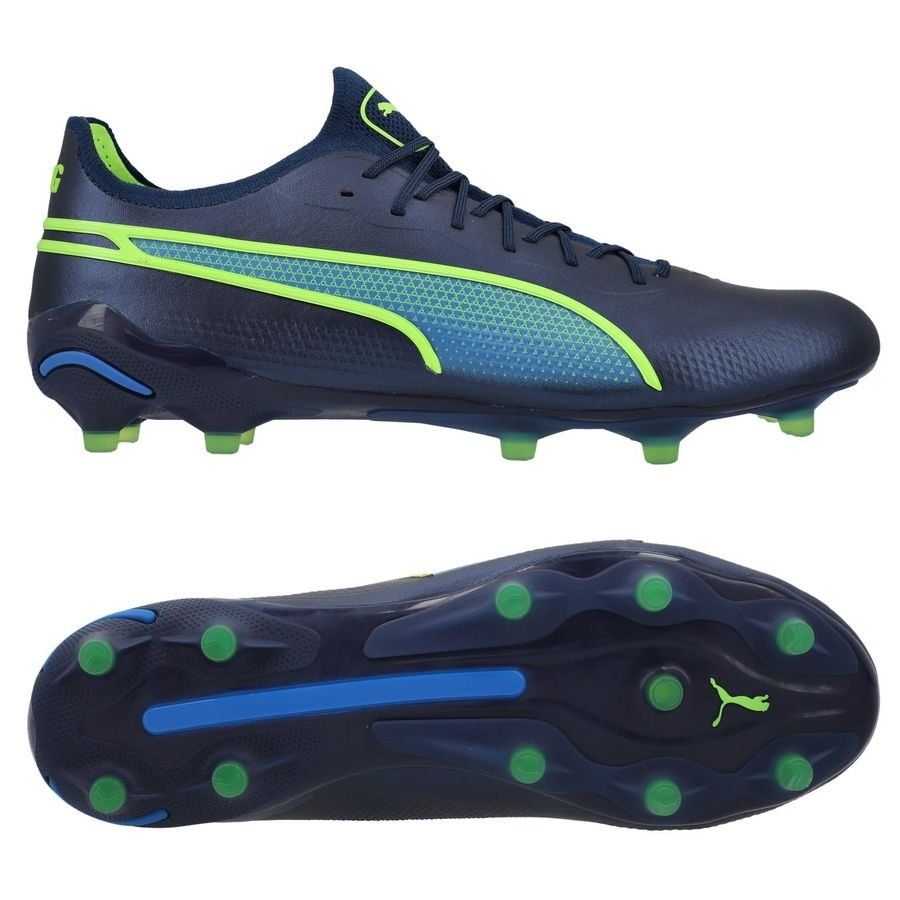 PUMA King Ultimate FG/AG Gear Up - Persian Blue/Vert/Bleu Femme