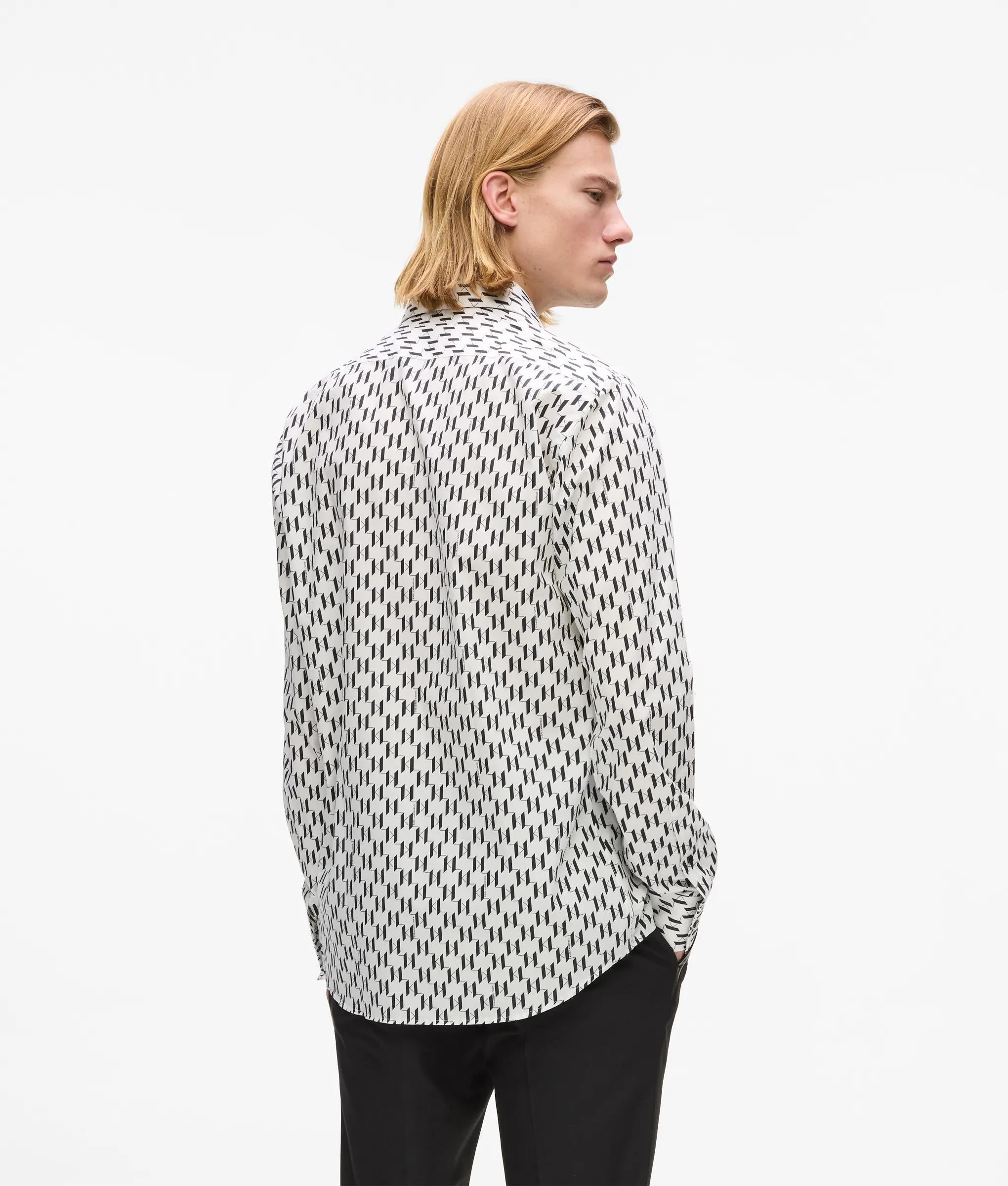 Shirt met Monogram over de hele stof