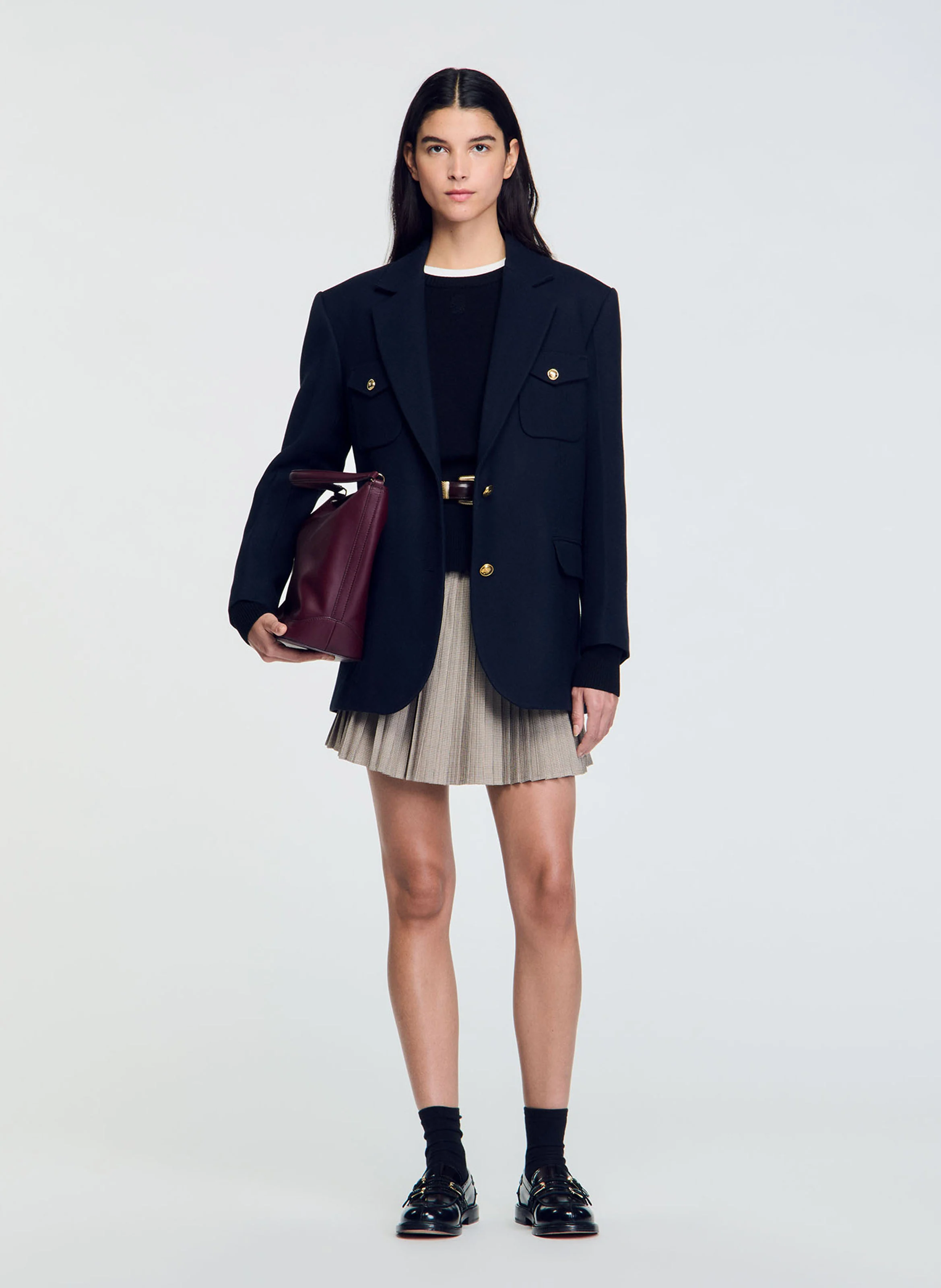 Veste de blazer oversize | Bleu