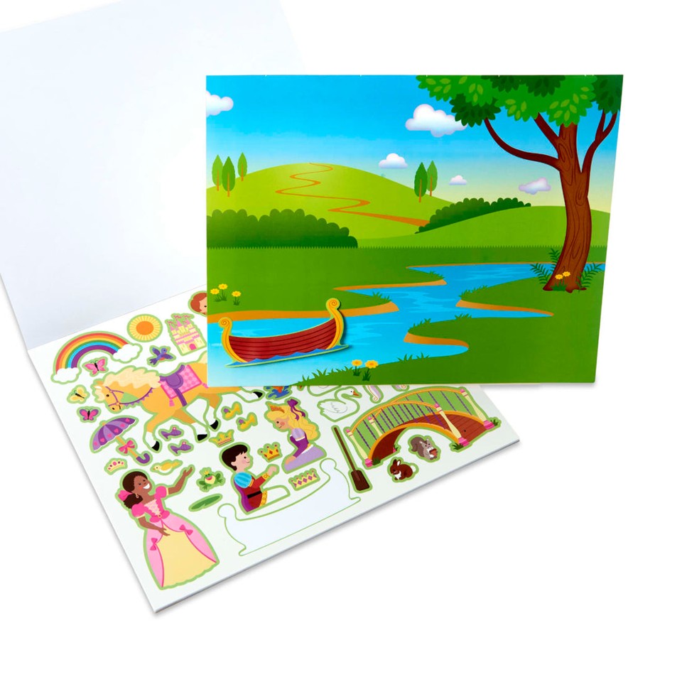 Melissa & Doug - Genanvendelig klistermærkepude - Prinsesseslot