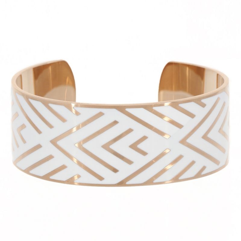 Bracelet manchette émail