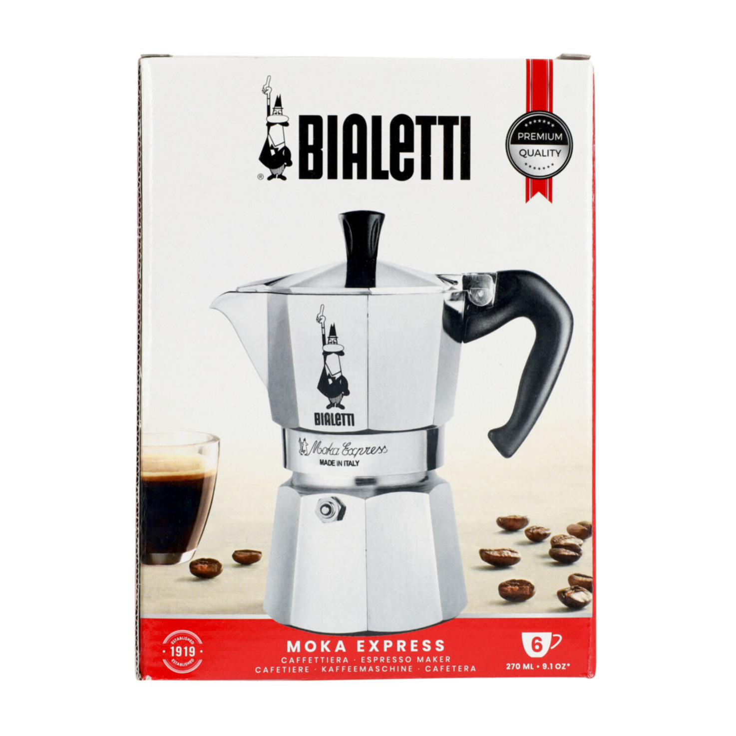 Bialetti Moka Express Espressokocher 6 Tassen