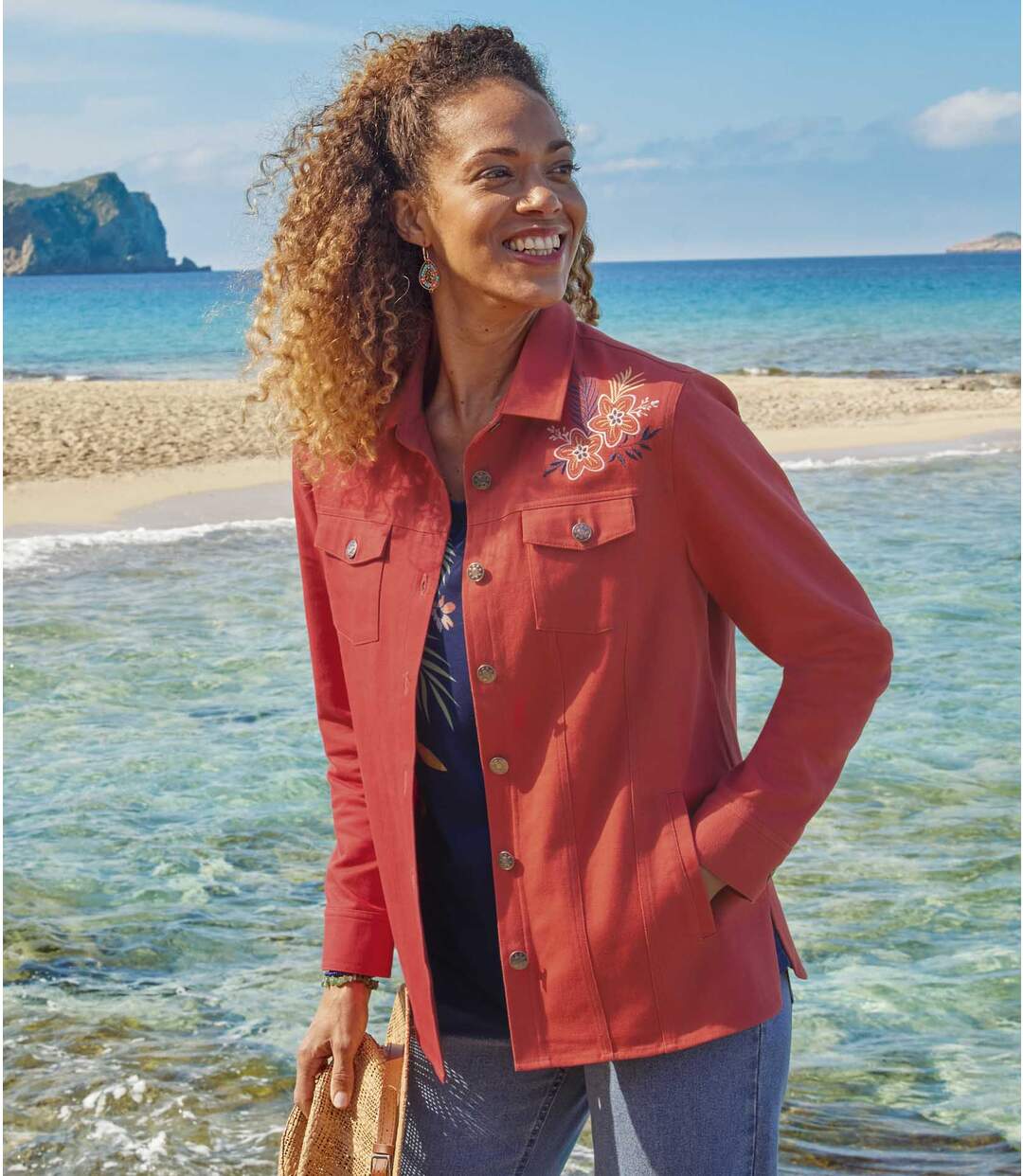Veste en Twill Brodée