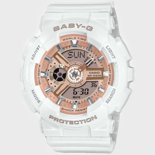 Montre Baby-G Femme BA-110X-7A1ER Blanc