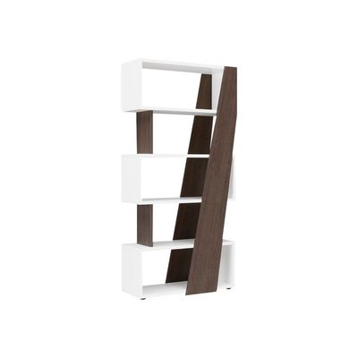 Bibliothèque réversible gauche/droite XENON - L90 x H188 x P38 - Chêne royal