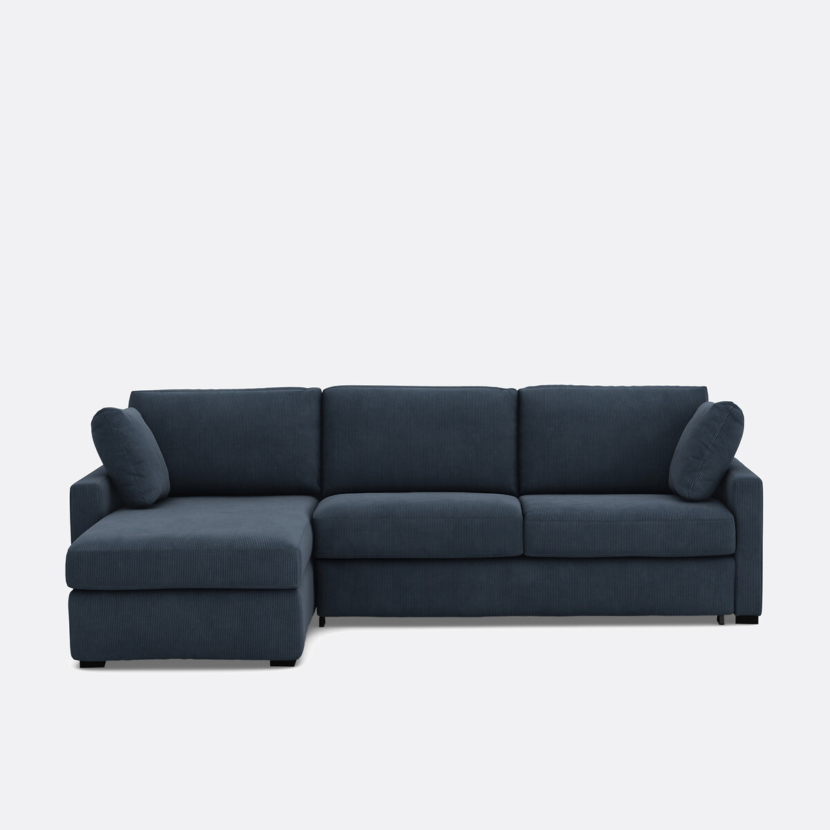 LA REDOUTE INTERIEURS<br>Sofá cama de canto em bombazina fina, Bultex, Timor