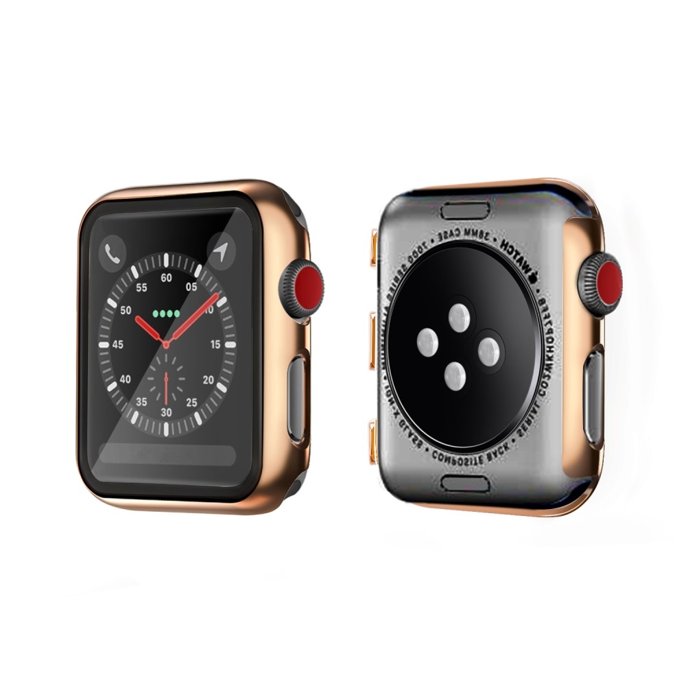 Apple Watch (44mm) Hardcase Bumper   Display Schutzfolie - Roségold