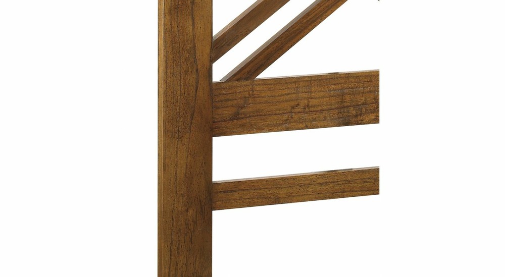Tête de lit bois marron 100x3x140cm