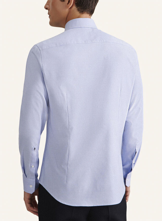 Seidensticker Business Shirt Slim Long sleeve Kent-Collar Uni Blue