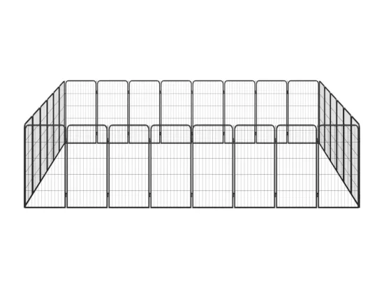 Parc pour chien 28 noire 400 x 300 x 100 cm 02_0043626