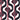 Sjaal met print Multi Bessen rood