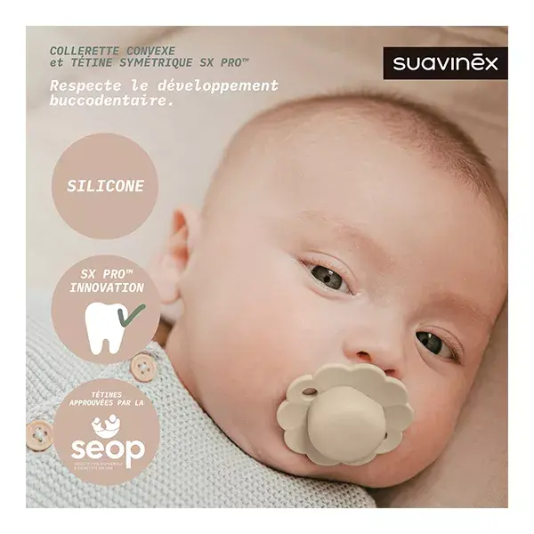 Chupeta reversível Suavinex Wonder SXPRO 0/6 meses Wonder - Azul ilusão