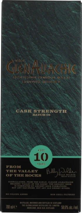 GLENALLACHIE 10 YEARS CASK STRENGTH BATCH 10 70CL