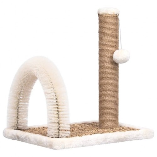 Arranhador para Gatos vidaXL com Arco de Escova, Marrom