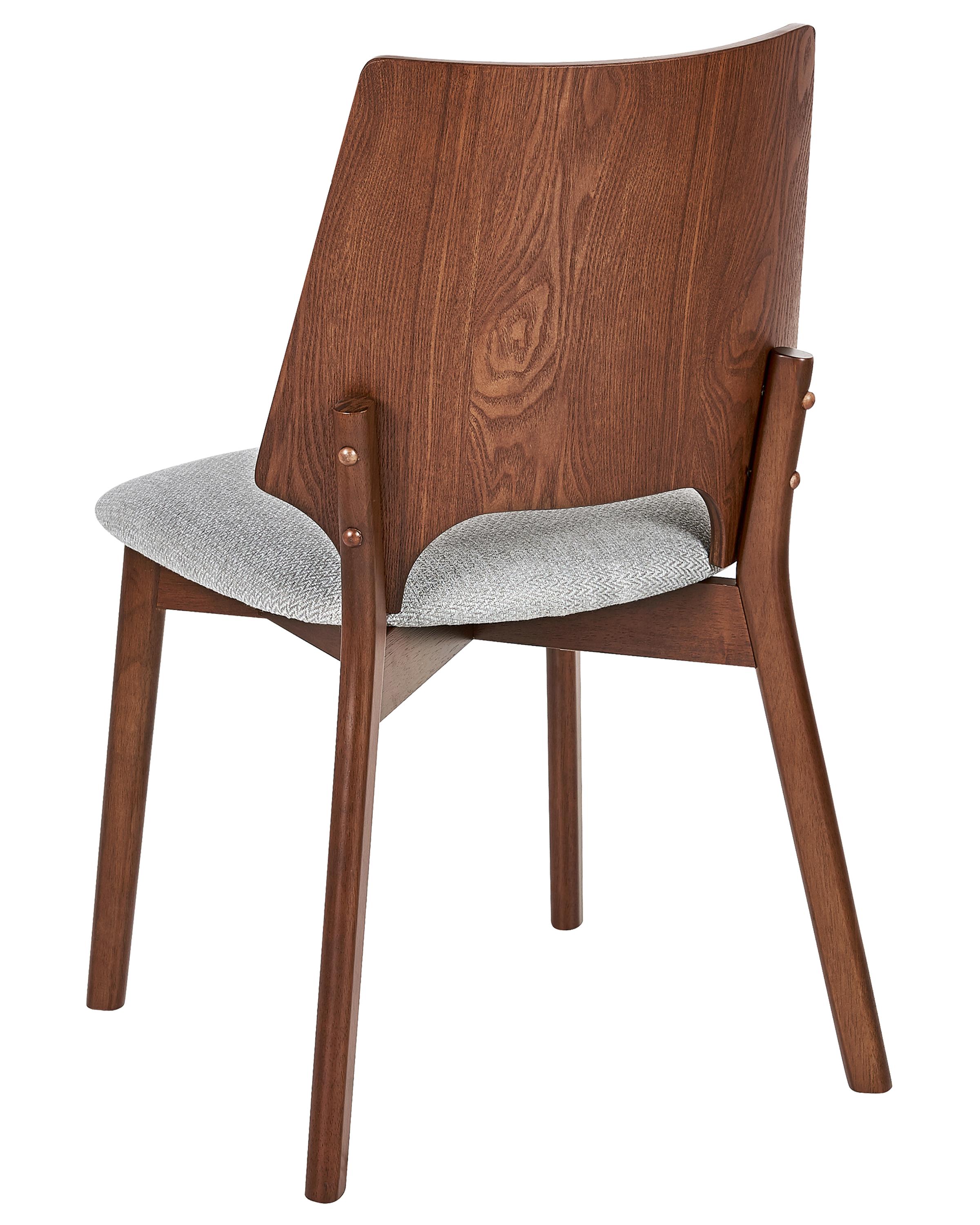 Set van 2 eetkamerstoelen ABEE Bruin/grijs