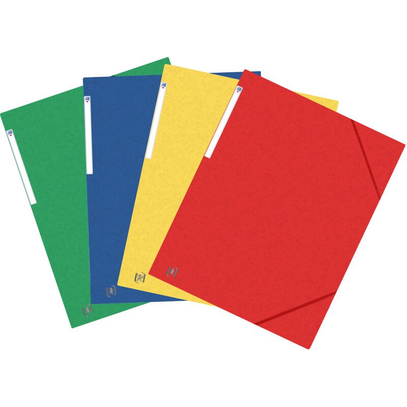 Chemise 3 rabats Oxford top file + a3 avec élastique couverture carte