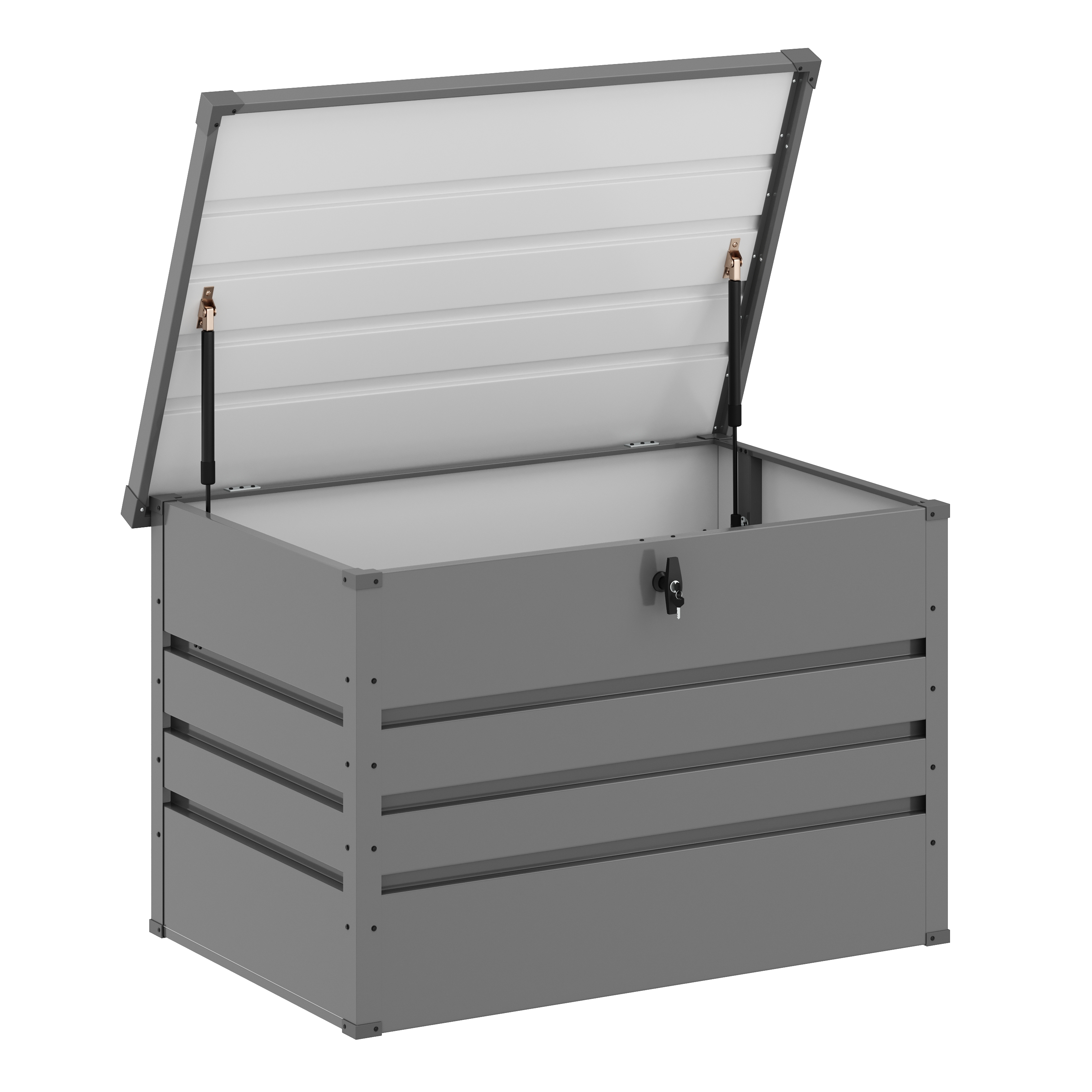 Gartenbox wasserdicht MONACO 100 x 62 x 64 cm 300L grau