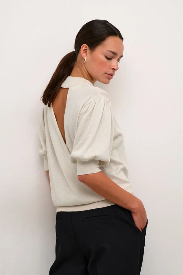 Kaffe KAregina Turtleneck Pullover Sand dollar