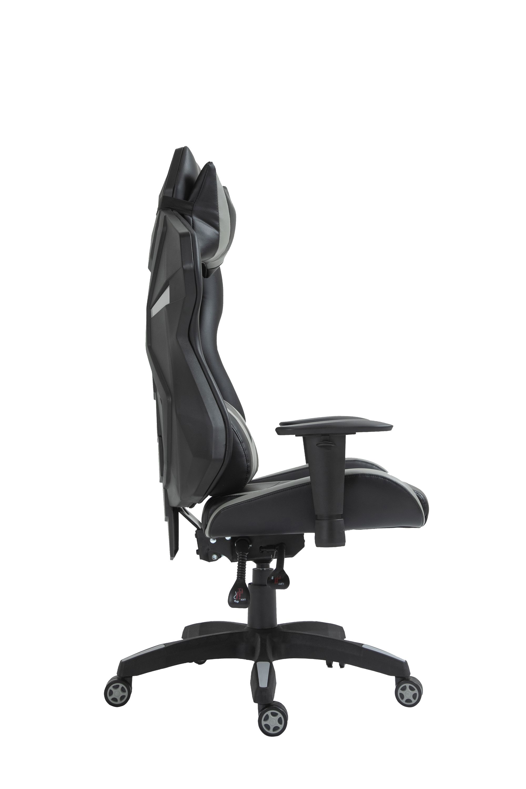 Gaming Stuhl Bürostuhl LOUIS schwarz/grau