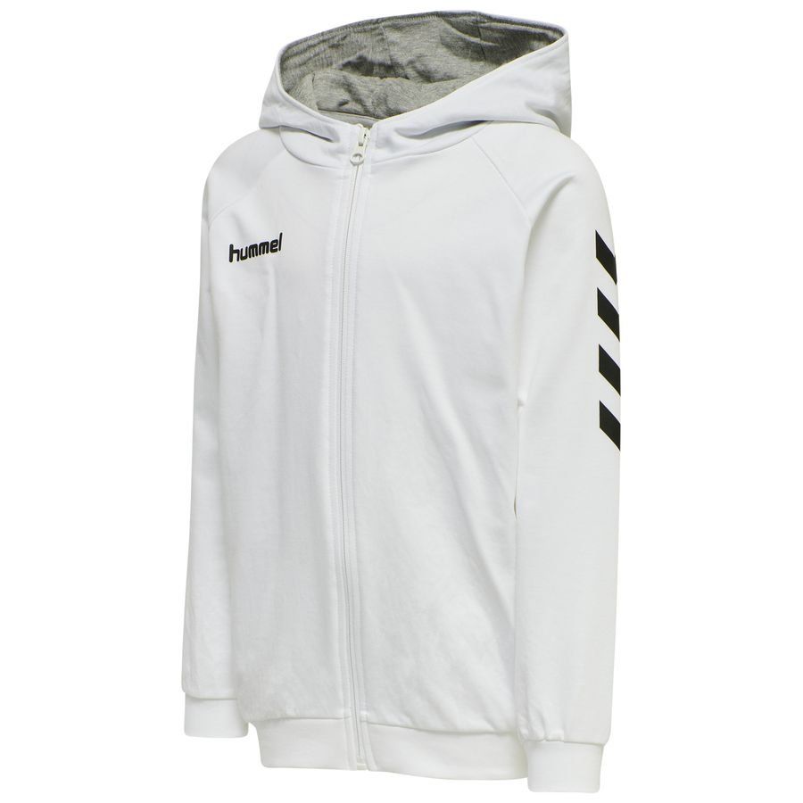 Sweat à capuche zippé enfant à la mode avec chevrons sportifs sur les épaules