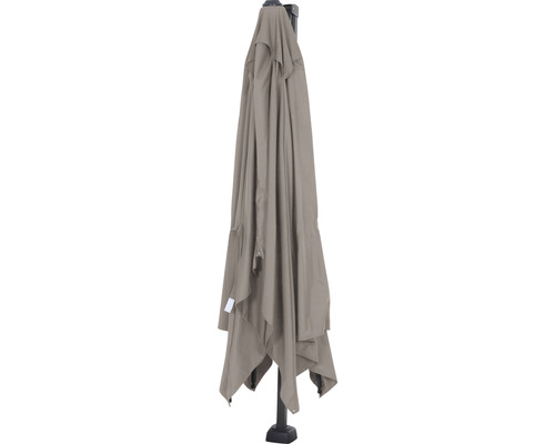 Zwevende parasol Sunset N+ 350 x 260 cm polyester taupe