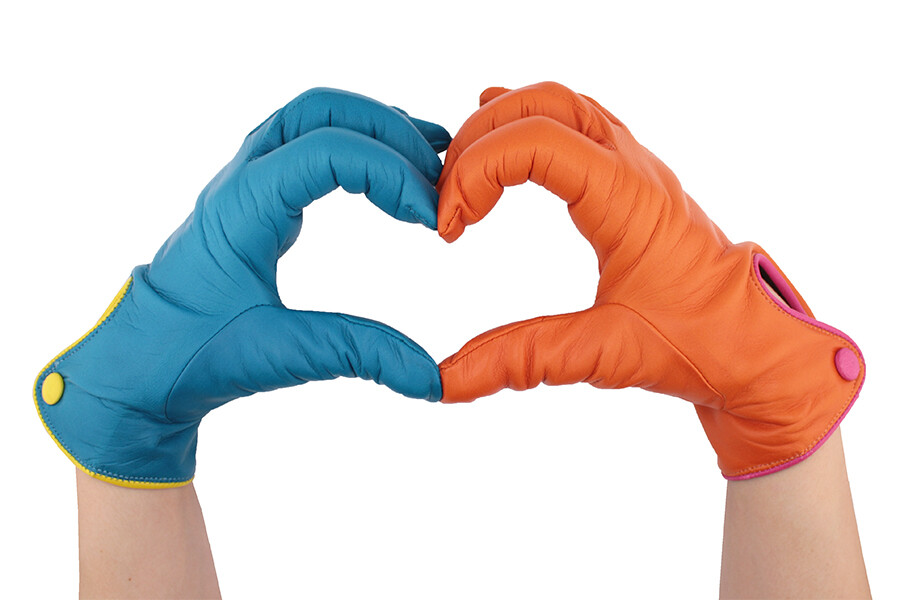 Glove Montreux orange pink