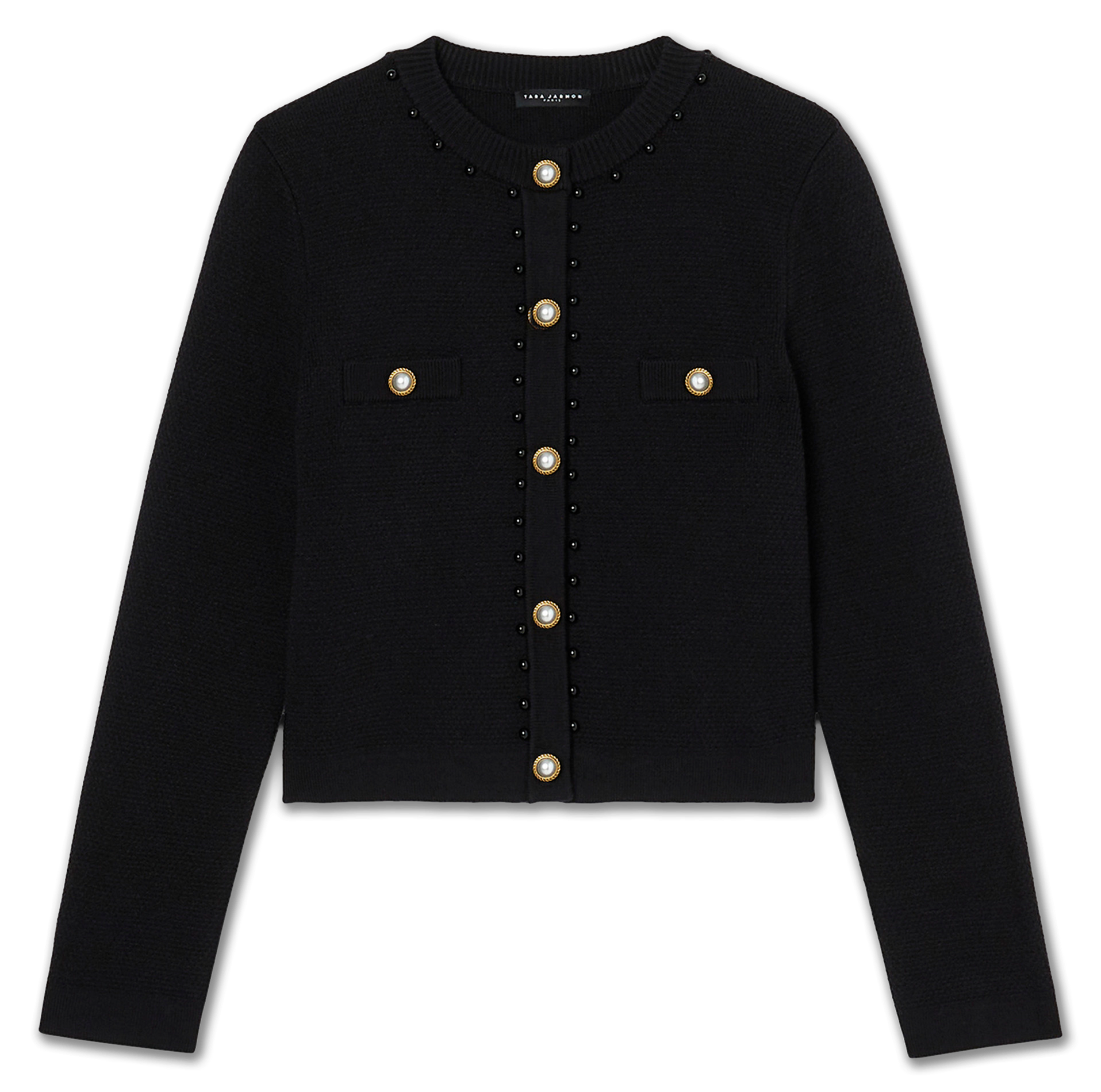 GUETTY - Gilet court en maille| Noir
