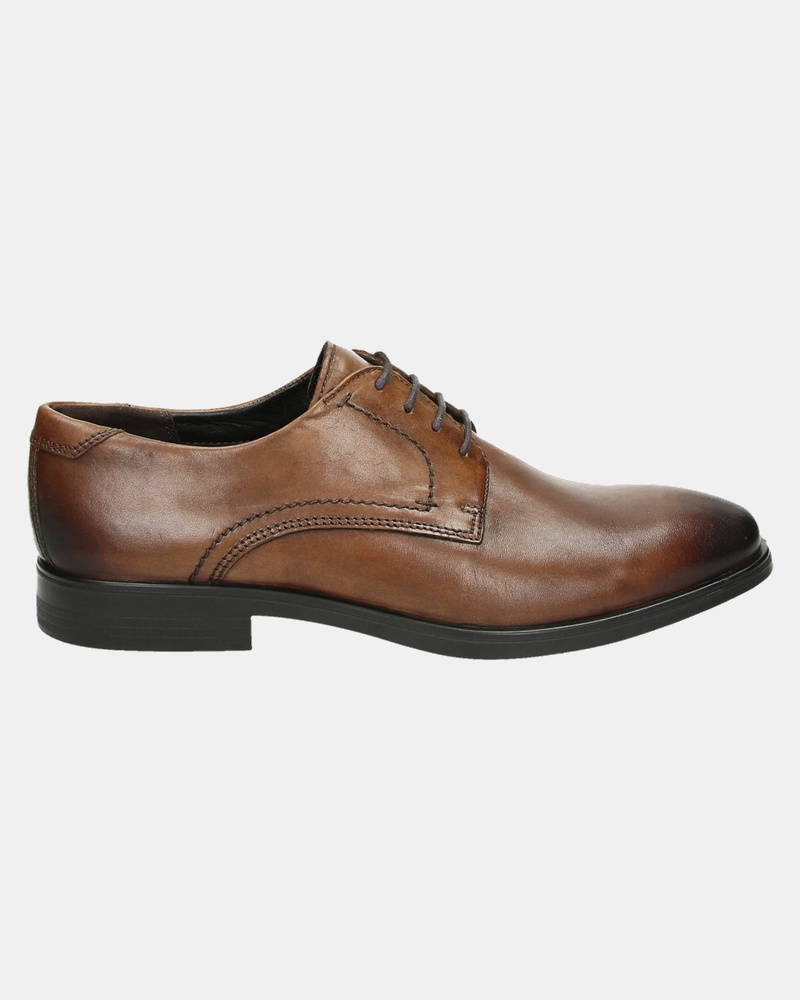 Ecco Melbourne Lage nette schoenen  - cognac