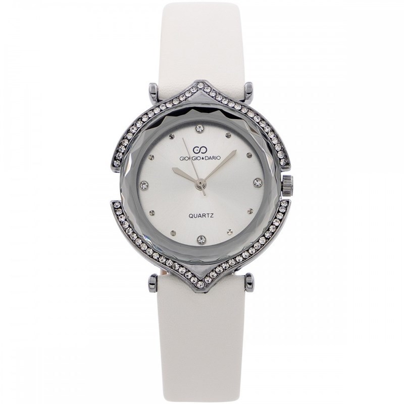 Montre Femme GIORGIO bracelet Cuir Blanc