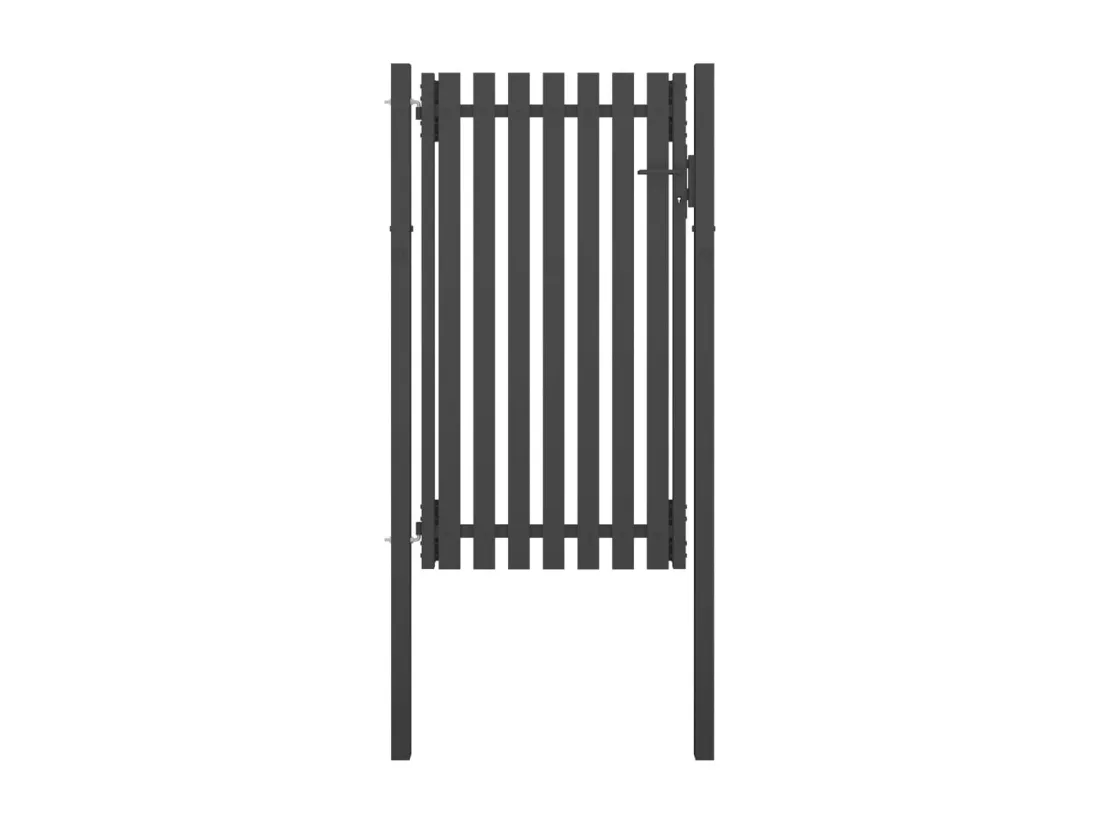 Portail de cl?ture de jardin Acier 1x2,25 m Anthracite
