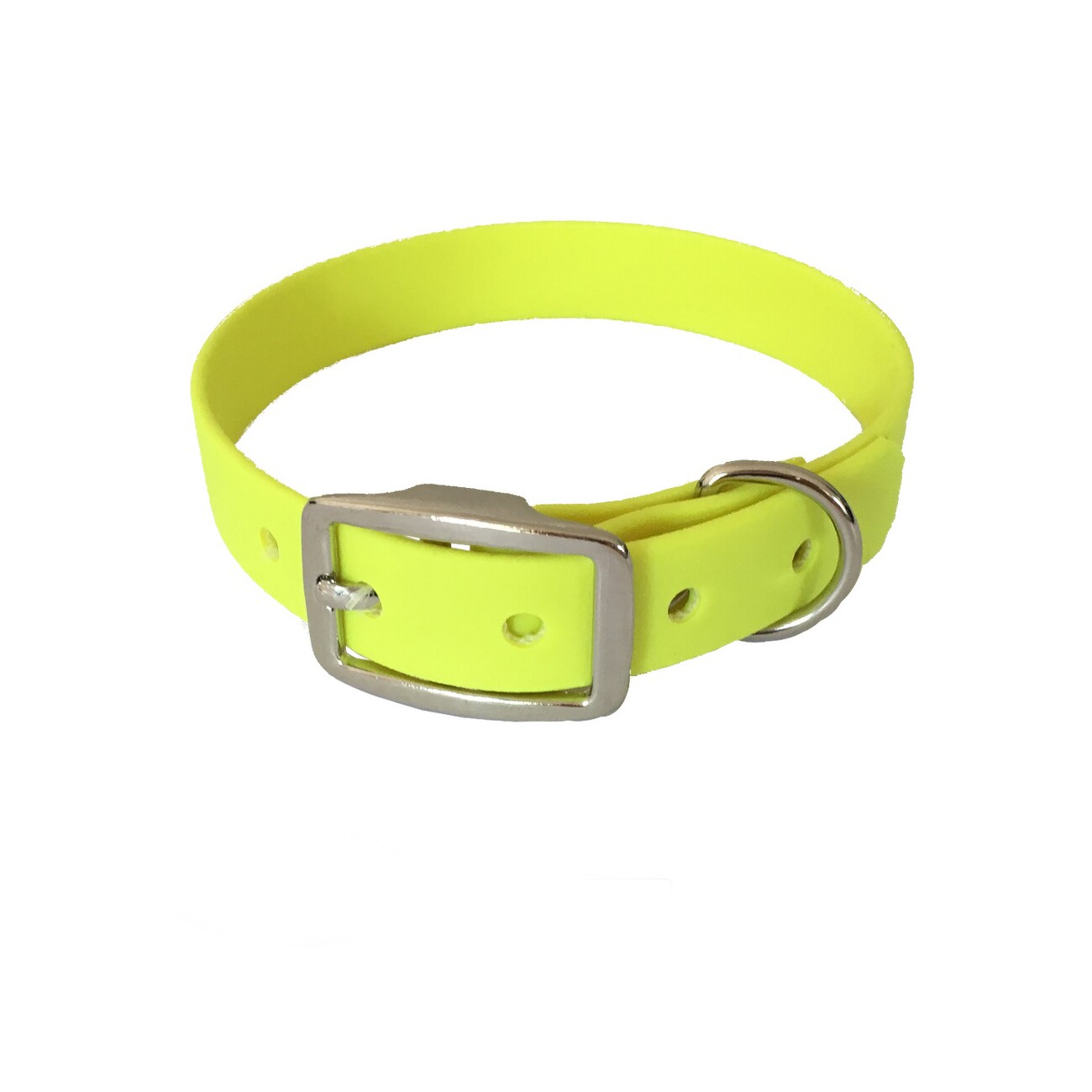 bio-leine 21-30cm HU Biothane Halsband neon gelb 21 cm, 30 cm