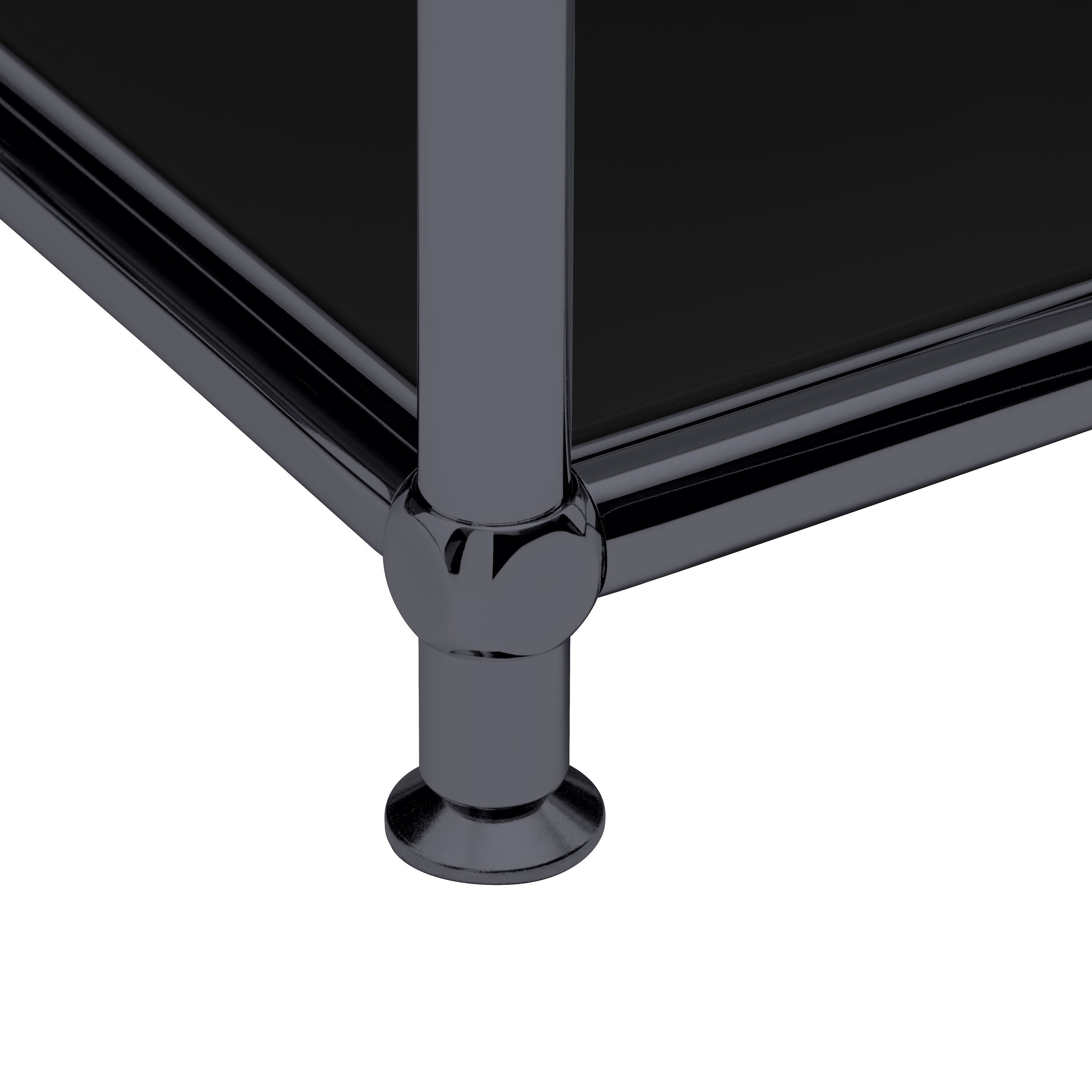 FLEXCUBE Schreibtisch - Schwarz / B: 152.0 cm x T: 40.0 cm x H: 80.0 cm