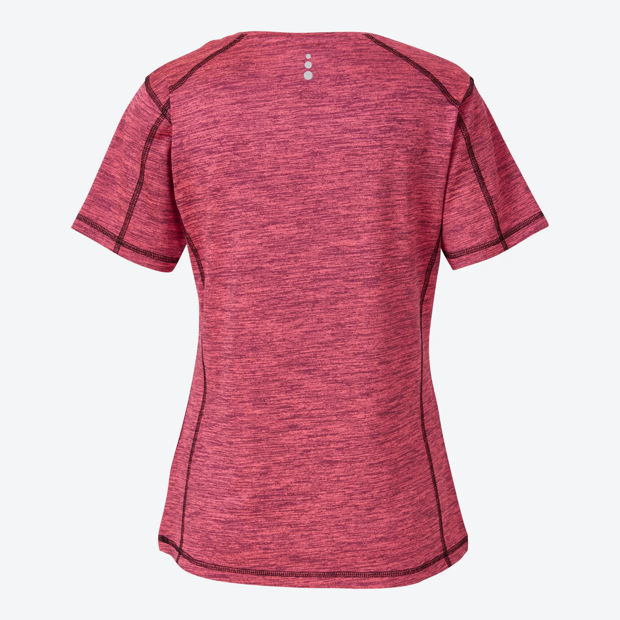Damen-Fitness-T-Shirt in Space-Dye-Optik
