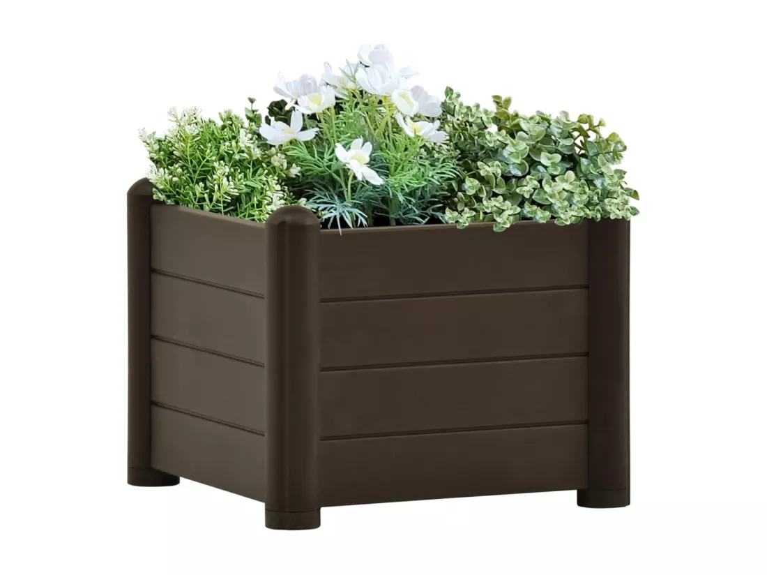 Lit surélevé de jardin PP Moka 43x43x35 cm