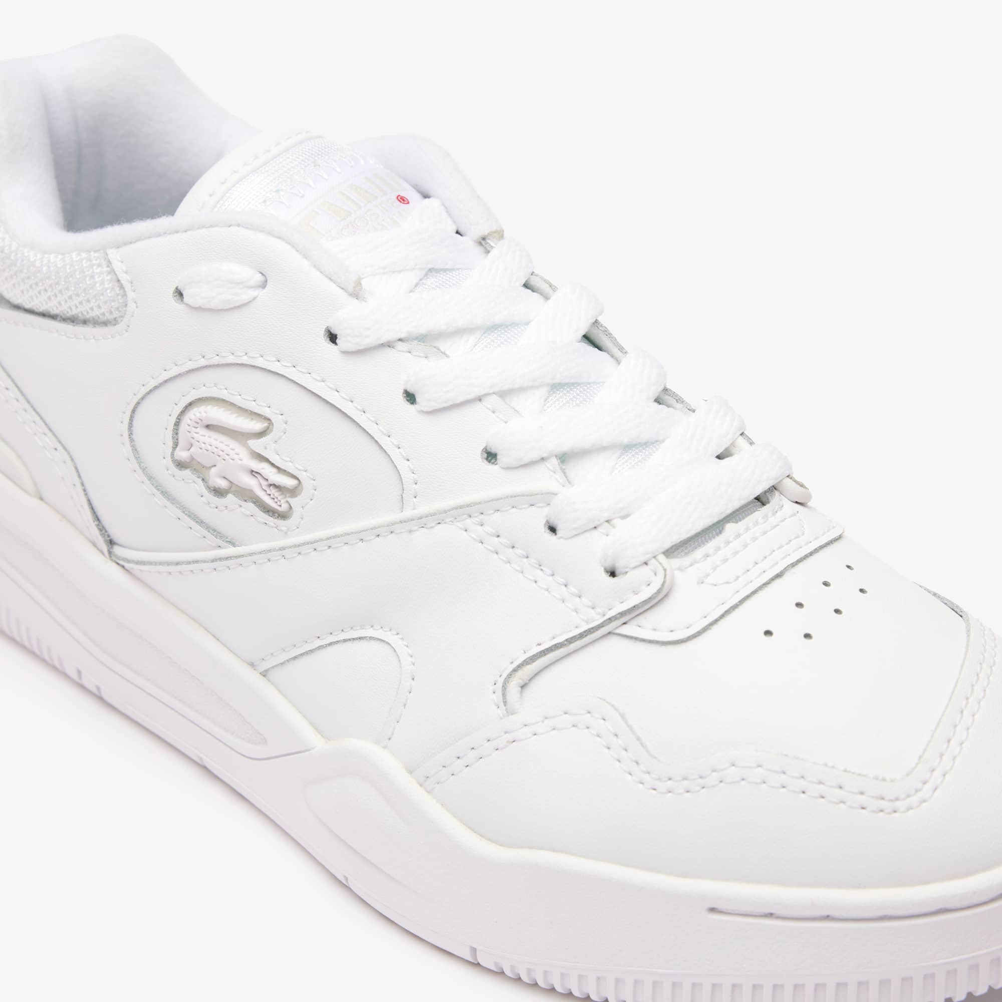 Sneakers Lineshot femme en cuir talon siglé Sneakers - Blanc - Lacoste - Femme